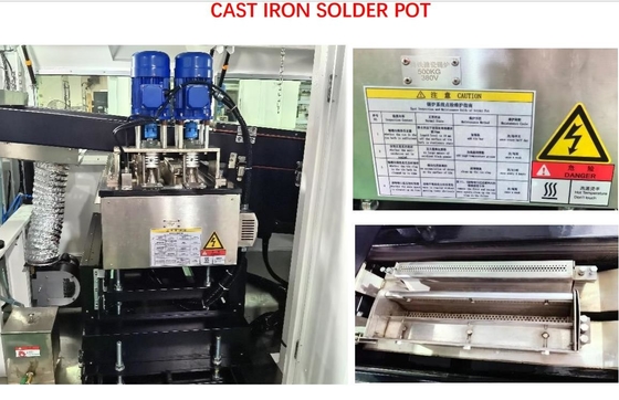 Hot Air Lead Free Wave Solder Machine Cast Iron Wave Solder Pot