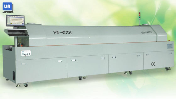 8 Zones SMT Reflow Oven 9KW Lead Free Reflow Oven RF-800Ⅰ